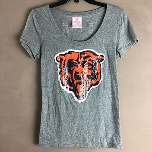 PINK Chicago Bears sequin top size medium